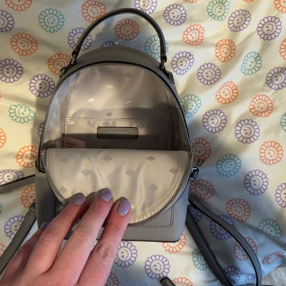Mini Kate Spade Backpack - Gray - Picture 6 of 7